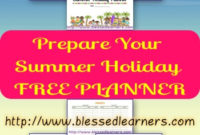 Free Homeschool Summer Holiday Planner | Free Homeschool Throughout Vacation Bible School Agenda