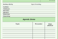 Free Meeting Agenda Template Word Excelonist In Sample Agenda Template For Meeting