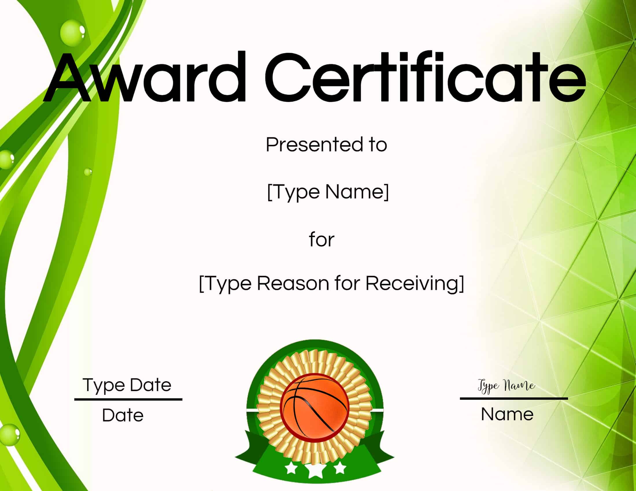 Free Printable Basketball Certificates | Edit Online And In Best Coach Certificate Template