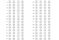 Free Printable Bubble Answer Sheets With New Blank Answer Sheet Template 1 100