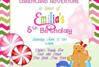 Free Printable Candyland Invitations Luxury Printable With Regard To New Blank Candyland Template