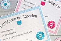 Free Printable Cat Adoption Kit | Chickabug Pertaining To Inside Awesome Dog Adoption Certificate Free Printable 7 Ideas