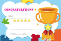 Free Printable Certificate Template For Kids ⋆ بالعربي نتعلم Within New Congratulations Certificate Templates