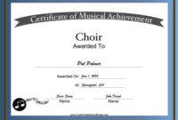 Free Printable Choir Certificates | Choir Vocal Music With Regard To Awesome Choir Certificate Template