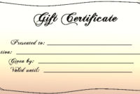 Free Printable Customizable Gift Certificates | Shop Fresh In Free Editable Wedding Gift Certificate Template