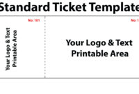 Free Printable Raffle Tickets With Stubs Regarding Fresh Blank Admission Ticket Template