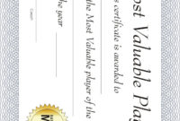 Free Printable Sports Certificate | Mvp Basketball Award Throughout Youth Football Certificate Templates