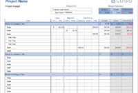 Free Project Budget Templates Pertaining To Cost Forecasting Template
