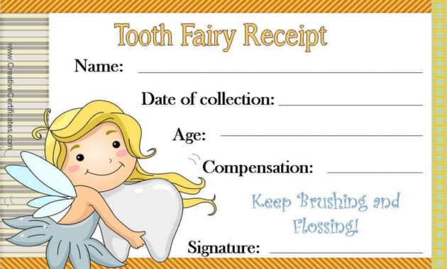 Free Tooth Fairy Certificate | Customize Online | Instant With Regard To Fresh Free Tooth Fairy Certificate Template