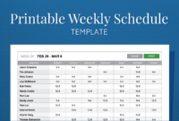 Free Weekly Schedule Templates For Word 18 Templates Regarding Fantastic Work Agenda Planner