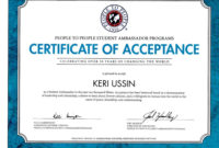 Fundraisertrenise Robertson Ussin : Help Keri Go To With Certificate Of Acceptance Template