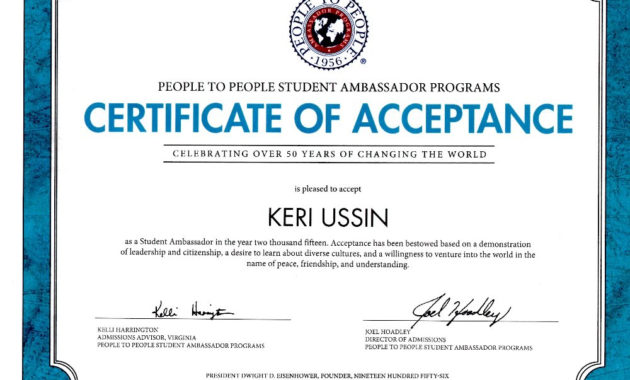 Fundraisertrenise Robertson Ussin : Help Keri Go To With Certificate Of Acceptance Template