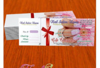 Gift Certificate Template For Nail Salon. Visit Www Throughout Fascinating Nail Salon Gift Certificate