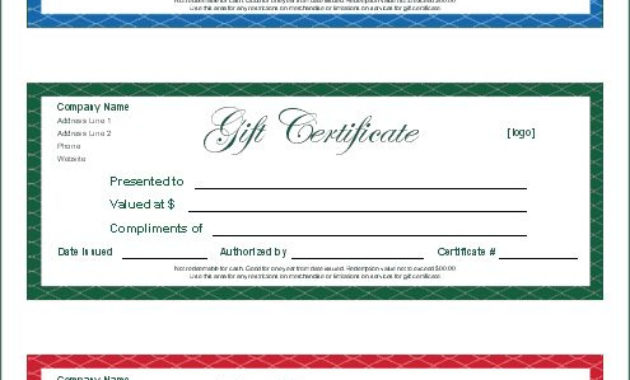Gift Certificate Template Google Docs | Planner Template Free Within Certificate Template For Pages