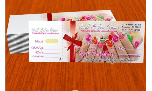 Gift Certificates For Nail Spa Salon Www.nailspadesigns In Nail Salon Gift Certificate