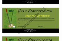 Golf Gift Certificate Template | Free Microsoft Word Templates Intended For Golf Gift Certificate Template