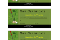 Golf Gift Certificate Template Great Sample Templates Within Fantastic Golf Gift Certificate Template
