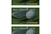 Golf Gift Certificate Template Great Sample Templates Within Golf Gift Certificate Template