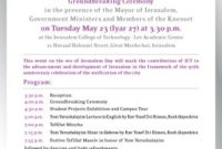 Groundbreaking Ceremony Invitation Regarding Fresh Groundbreaking Ceremony Agenda