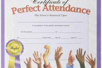 Hayes Perfect Attendance Certificate, 8 1/2 X 11 In, Paper Regarding Hayes Certificate Templates