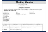 Health And Safety Meeting Minutes Template Ontario Pazzo With Regard To Safety Committee Meeting Agenda And Minutes