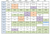 Homeschool Planning | Owlhaven | Homeschool Daily Schedule For Grade Level Meeting Agenda Template
