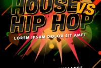 House Vs Hip Hop Party Flyer Template | Postermywall With Fascinating Hip Hop Certificate Templates