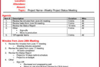 How To Create Weekly Meeting Agenda (13+ Templates & Samples) For Weekly One On One Meeting Agenda Template