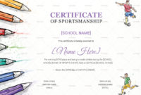 Kids Sports Award Certificate Design Template In Psd, Word With Fresh Netball Participation Certificate Editable Templates