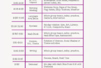 Kindergarten Class Schedule | Daily Schedule &amp;amp; Interactive Throughout Fascinating Grade Level Meeting Agenda Template