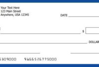 Large Presentation Check Template Free | Templates Inside Large Blank Cheque Template