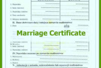 Marriage Certificate Translation Template Di 2020 Regarding Marriage Certificate Translation Template