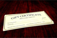 Massage Gift Certificate Template Sample Templates Intended For Fresh Massage Gift Certificate Template Free Download