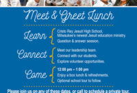 Meet & Greet Lunch Regarding Meet And Greet Meeting Agenda