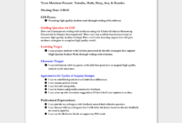 Meeting Notes Template: 13+ Examples & Format For Collaboration Meeting Agenda Template