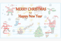 Merry Christmas Gift Certificate Templates (2 (Dengan Gambar) Regarding Merry Christmas Gift Certificate Templates