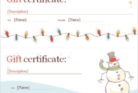 Microsoft Certificate Template. Blank Gift Certificate Inside Fantastic Christmas Gift Certificate Template Free Download