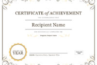 Microsoft Word Award Certificate Template Professional Throughout Template For Certificate Of Award