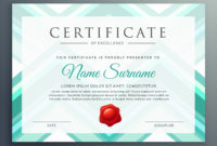 Modern Blue Certificate Design Template Download Free Within New Certificate Border Design Templates