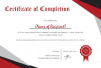 Modern Certificate Of Completion Template | Certificate Of Inside Fantastic Certificate Of Completion Word Template
