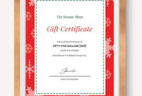 Modern Holiday Gift Certificate Template Word (Doc Intended For Publisher Gift Certificate Template