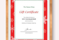 Modern Holiday Gift Certificate Template Word (Doc Regarding Free Publisher Gift Certificate Template