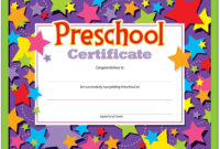 Most Free Printable Preschool Graduation Certificate Within Fresh Printable Kindergarten Diploma Certificate