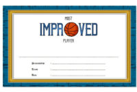 Most Improved Player Certificate Template: 7+ Best Choices Pertaining To Free Certificate Of Cooking 7 Template Choices Free