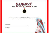 Most Valuable Player Certificate Template For Volleyball Inside Soccer Mvp Certificate Template