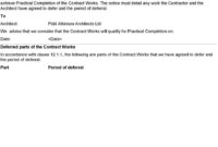 Nzia Standard Construction Contract Pdf Free Download Pertaining To Fresh Certificate Of Completion Template Construction
