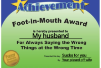 Oh Look, I Found The Perfect Award For My Husband! # With Regard To Free Most Likely To Certificate Templates