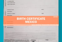 Order A Birth Certificate Translation Template From Mexico With Birth Certificate Translation Template