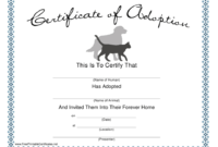 Pet Adoption Certificate Template Download Printable Pdf Inside Fascinating Pet Adoption Certificate Editable Templates