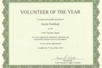 Pin On Certificate Templates Within Volunteer Of The Year Certificate Template